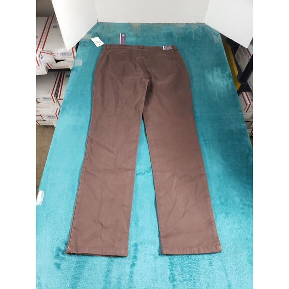 Gloria Vanderbilt Jeans Size 8 Petite Womens Brown Pants Stretch Straight NWT - Picture 12 of 15